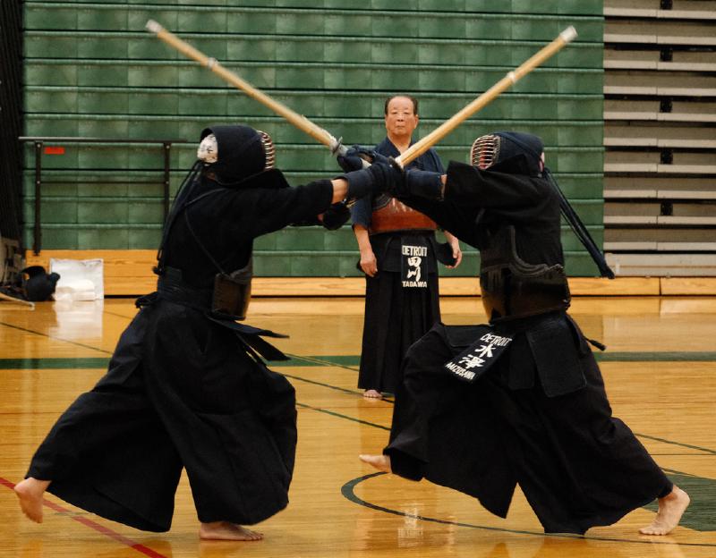Tagawa Sensei Judging a Kendo Match