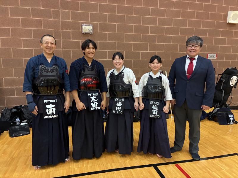Image of DKD members and Matsuura-sensei at Johnson Cup Tournament