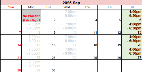 Example Calendar 3